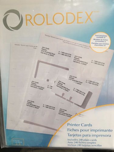250 Rolodex Printer Cards