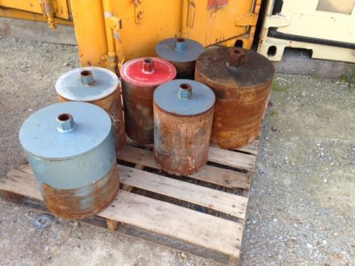 Lot of six large used core drill bits 10&#034; 14&#034; diamond for sale