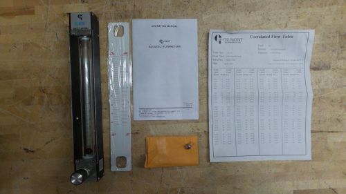 Gilmont  GF-6541-1240 Variable Area Flowmeter, 150mm SS W/Valve