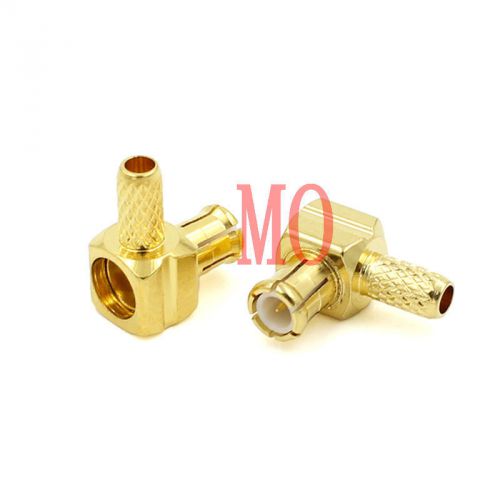 100pcs brass mcx right angle for RG188 RG174 RG316 Cable connector