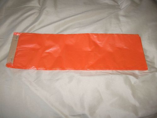 poly newspaper bags, 2000 ct. orange tint. 5 1/2&#039;&#039;x 17&#039;&#039; 0.4mil grade.