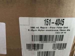 12-NALGENE RAPID FLOW FILTER UNIT 151-4045 BRAND NEW IN BOX