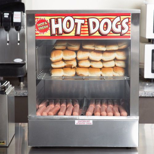 Hot Dog Steamer APW Wyott DS-1A Mr. Frank 120v &amp; 240v Stainless Steel 150 hdogs