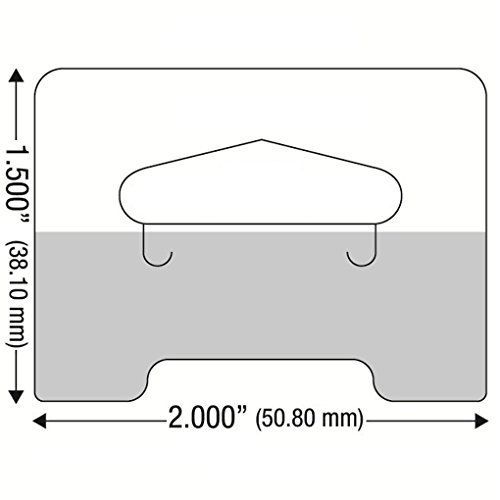 Sensornation 104 clear self adhesive heavy duty slot hang tab tags 19 oz limit for sale