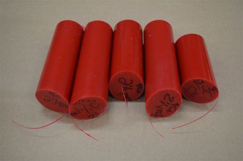 Urethane Round Misc Pcs. All 2.25&#034; Round Various Lengths 95A Acrotech Inc. L#1
