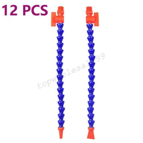12 pcs round &amp; flat nozzle flexible plastic water oil coolant pipe for cnc lathe for sale