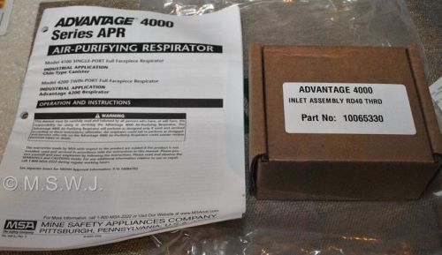 MSA Advantage 4000 Inlet Assembly RD40 THRD for Respirator 4100 or 4200