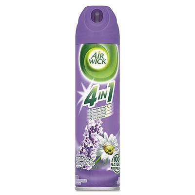 Air Wick 4 in 1 Aerosol Air Freshener, 8 oz, Lavender &amp; Chamomile, 12/Carton
