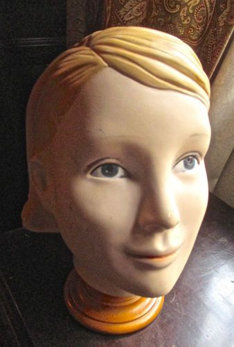 Vintage Medical Model of Young Girl&#039;s Head.  Heavy Duty Plastic Bust of Girl.