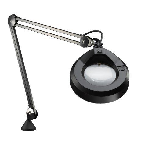 Luxo 17115bk kfm magnifier, 45&#034; patented internal spring k-arm, 5-diopter, edge for sale