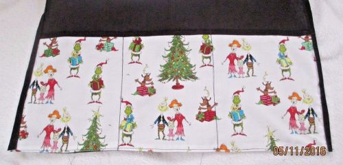 Waiter/waitress Server Waist Apron, Christmas Grinch, Grinchmas Family
