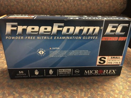 Microflex ffe-775-s freeform nitrile gloves powder-free small - 50 pcs for sale