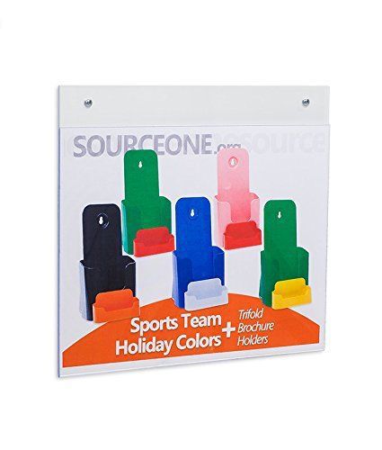 SourceOne Source One Wall Mount Sign Frame for 11 x 8.5 Posters, Clear Acrylic