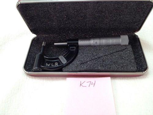 L.s. starrett no. 569 tube micrometer , 0-1&#039; , .001&#034; usa made. (k74) for sale