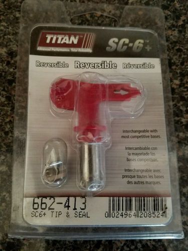 Titan sc-6+ reversible spray tip and seal- 413 sc6 - Graco compatible