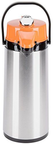 Winco Glass Lined Airpot, 2.2-Liter, Lever Top, Decaf