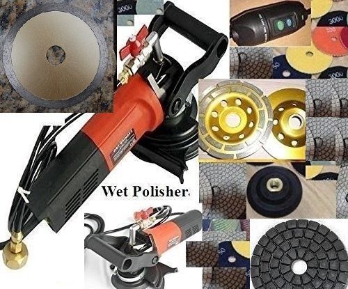 Variable Speed Concrete Granite Sander Cutter Diamond Polish Pad Buff Blade cup