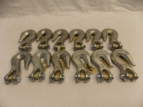 (12) blue hawk 5/16&#034; clevis grab hook new chain for sale
