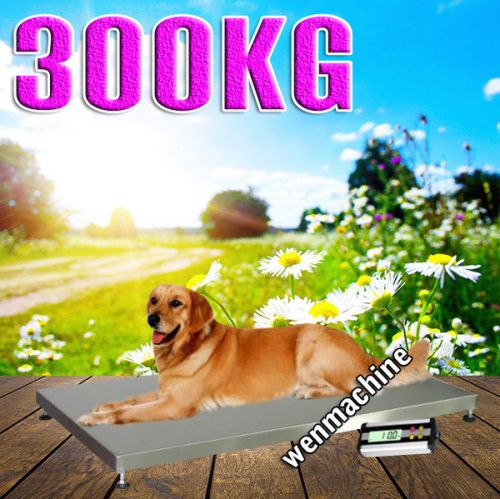 New 300KG Floor Scale Pet Veterinary Animal Electronic Scales 600 * 900MM