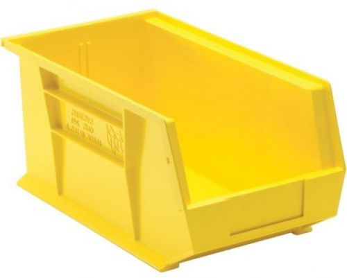 Edsal PB8504Y High Density Stackable Plastic Bin, 8 Width X 7 Height X 14 (Pack