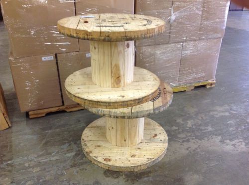 Xlarge wooden spool cable wire reels, great for tables, h21.5&#034; x 31 5/8&#034;d for sale