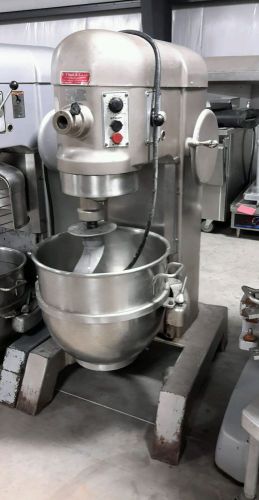 Used Hobart P660 60 Qt Heavy Duty Pizza Dough Mixer With Stainless Bowl, Guard,