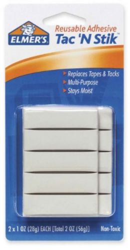 Elmer&#039;s Products 98620 50 Pack 1 Oz. Tac &#039;N Stik Reusable Adhesive, White