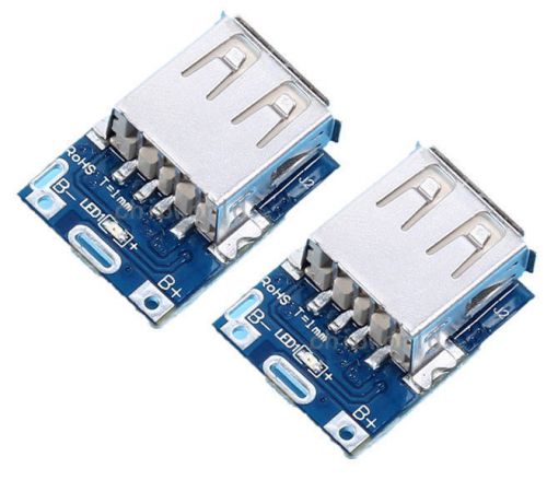 2x 5V Step-Up Module Boost Converter Battery Charging Protection For DIY Charger