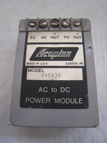 Acopian Model 24EB35 AC to DC Power Supply Module Used Free Shipping