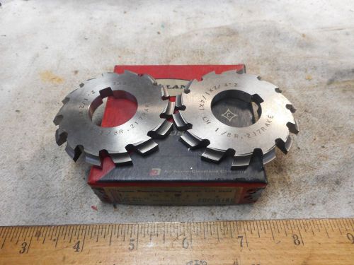 Cleveland 1/8&#034; rad set hs corner rounding mill cutters, 2 1/2&#034; x 1/8r x 1 lh &amp;rh for sale