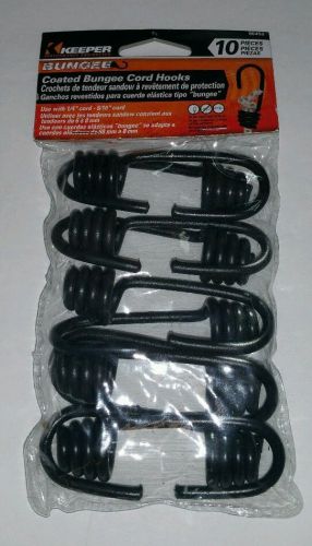 Keeper Corp. Coated Bungee Cord Hooks Pack of 10 #06452 1/4&#034; &amp; 5/16 cord NEW