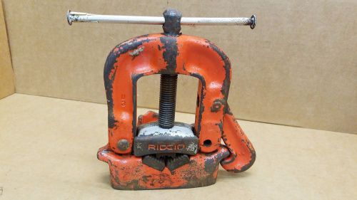 Vintage ridgid no 21 pipe vise with tubing bender ridge tool 1/8&#034;-2&#034; usa for sale
