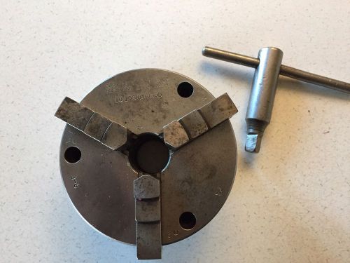 Cushman Ind. USA Made 3 Jaw Chuck With Wrench