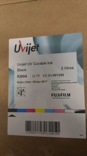 FUJIFILM Uvijet UV Curable Ink KI004 2LTR Black  Expiration Date April 29 2017
