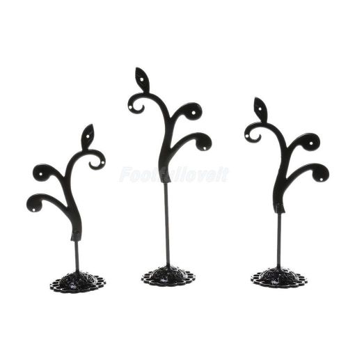 Tree Metal Earring Stud Jewelry Holder Organizer Display Stand Ring Tray