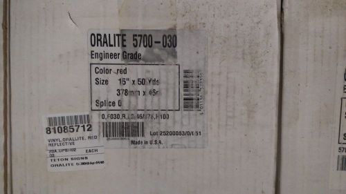 Oralite 5700-030  15&#034; 50 yards 378mm x46m red for sale