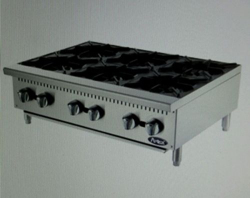 Atosa(ATHP-36-6) 6 Burner Countertop Gas Hotplate