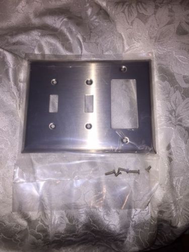 Stainless steel switch plate- new