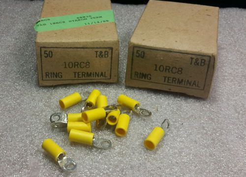 Thomas &amp; betts 10rc-8 terminal connectors (qty10) new nos $29 for sale
