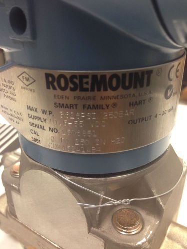 ROSEMOUNT 3626PSI/250BAR CD2A52A1AB4 Pressure Transmitter 3626PSI/250BAR