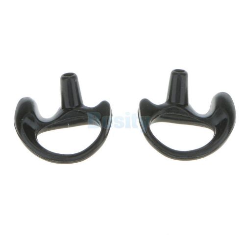 Black Replacement Medium Earbud One Pair for Two-Way Radio Audio Headset
