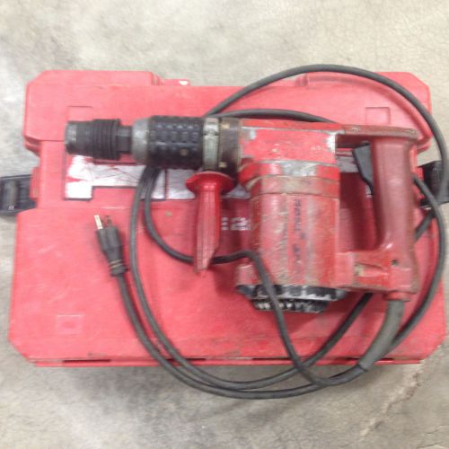 Hilti te22 rotary hammer drill w/ 2 bits &amp; side handle plus hard case for sale