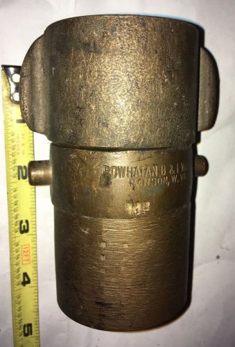 Powhatan Brass Fire Nozzle Connector Vintage No. 0254 Firefighter Equipment