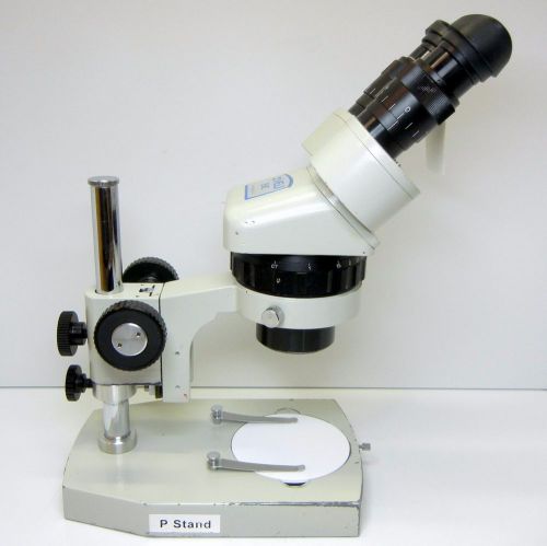 MEIJI TECHNO EMZ-2 Turret Zoom Microscope 45X Mag SWF10X Eyes DESK STAND #370