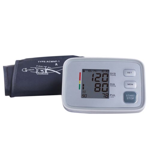 Sphygmomanometer Monitor Heart Beat Monitor Auto LCD Arm Blood Pressure F5