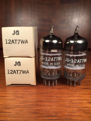 Pair NOS GE 6201 Triple Mica JG 12AT7WA Vacuum Tubes  Matched