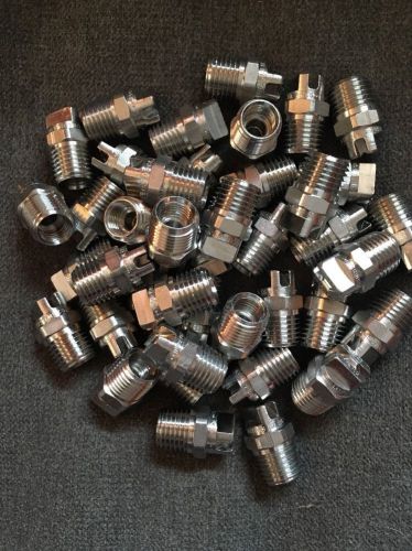 40 Pack Spray Systems VeeJet Spray Nozzles H1/4VV 2501 (316SS 1/4&#034; NPT)