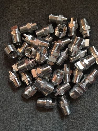 40 pack spray systems veejet spray nozzles h1/4vv 2501 (316ss 1/4&#034; npt) for sale