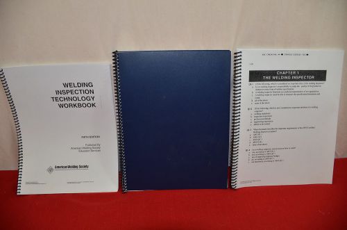 Lot of 3 Arc Welding Spiral Bound Manuals Workbooks  1376