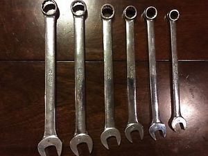 Set Of 6 Snap-on Open End/Boxed End Combination Wrench 10-15